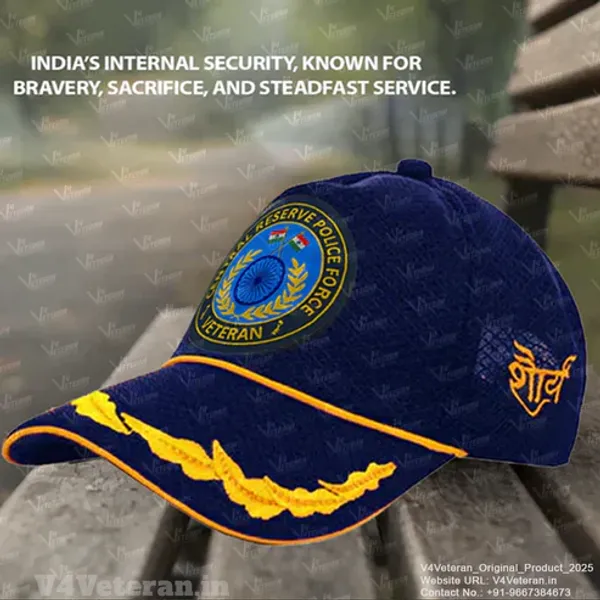 CRPF_(Blue)_Officers'_Baseball_Cap_for_Veterans