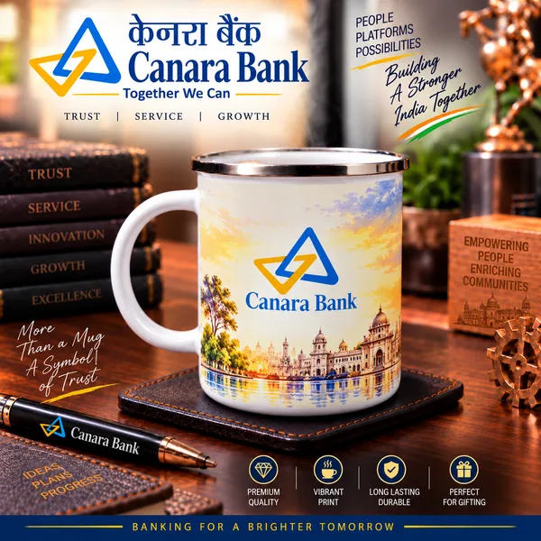 Canara_Bank_Steel_Mug
