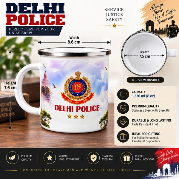 Delhi_Police_Steel_Mug