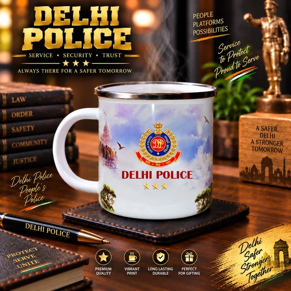 Delhi_Police_Steel_Mug