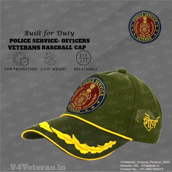 Police_Service_Officers'_(Olive_Green)_Veterans_Baseball_Cap