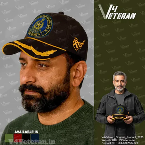 Indian_Coast_Guard_Officers'_(Black)_Veterans_Baseball_Cap