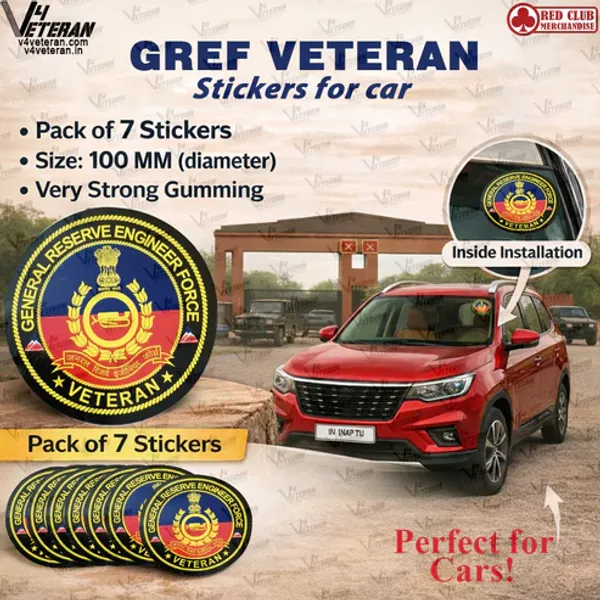 GREF_Veteran_Windshield_Front_Gumming_Vinyl_Stickers/Decals_for_Inside_Pasting_(Pack_of_7)