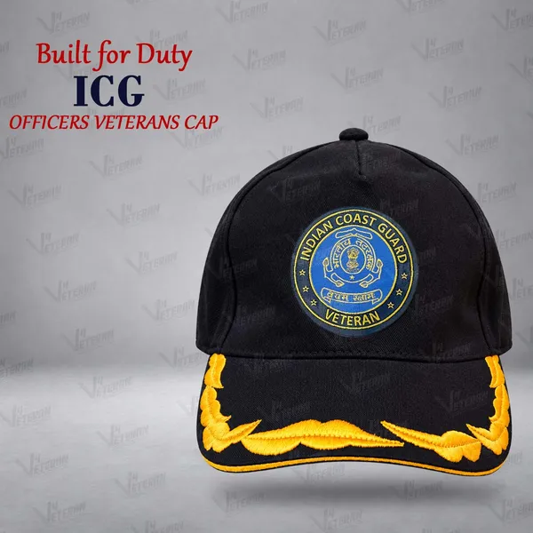 ICG_Officers_Veterans_Cap_(Fabric:_Cotton,_Color:_Black)