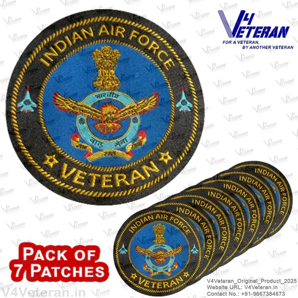 Indian_Air_Force_Veteran_Iron-On_Woven/_Embroidered_Patches_(DIY)_for_T-Shirts,_Bags,_Tracksuits_&_Waistcoats_(Pack_of_7)