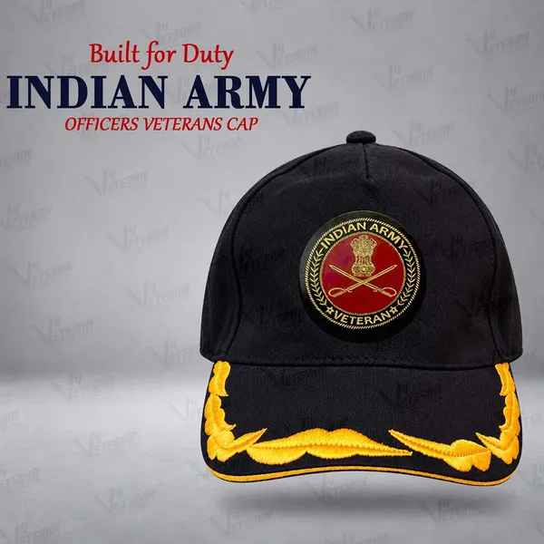 Indian_Army_Officers_Veterans_Cap_(Fabric:_Cotton,_Color:_Black)