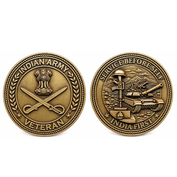 Indian_Army_Veteran_Commemorative_Medallion_with_Premium_Display_Stands_–_Double-Sided_Military_Gift
