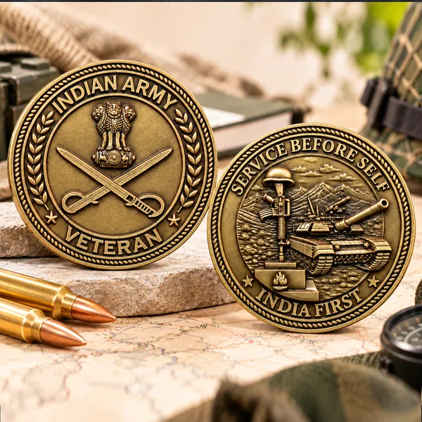 Indian_Army_Veteran_Commemorative_Medallion_with_Premium_Display_Stands_–_Double-Sided_Military_Gift