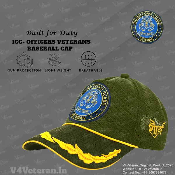 Indian_Coast_Guard_Officers'_(Olive_Green)_Baseball_Cap