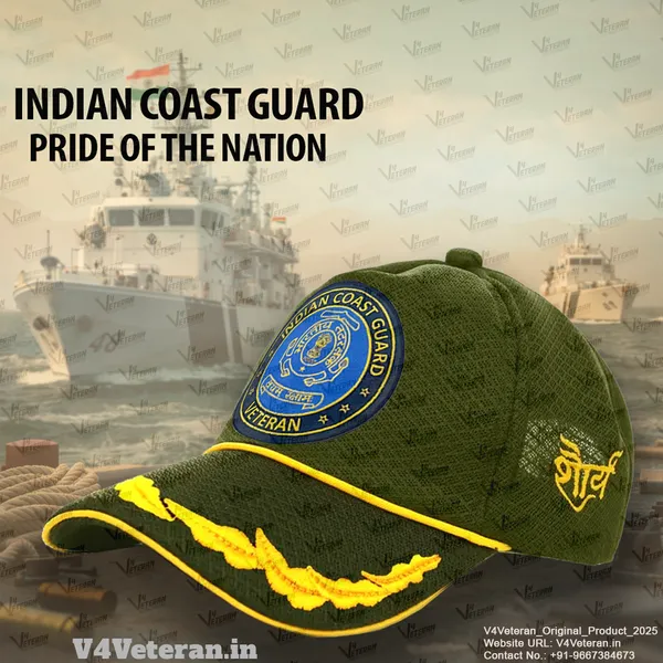 Indian_Coast_Guard_Officers'_(Olive_Green)_Baseball_Cap