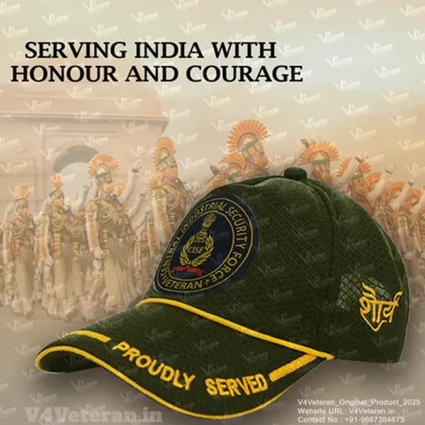 CISF-Proudly_Served_(Olive_Green)_Veterans_Baseball_Cap