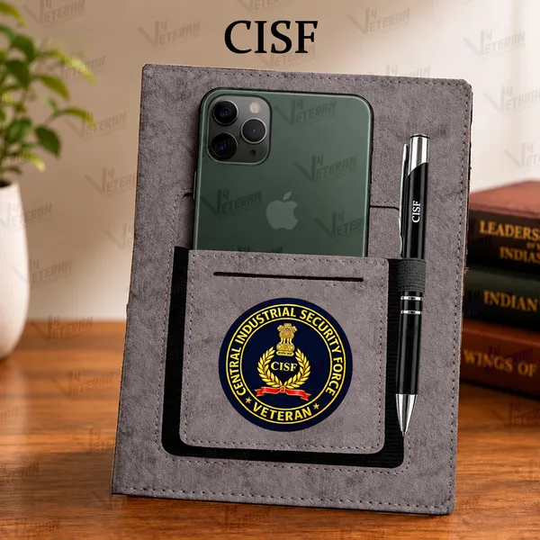 CISF_(Veteran)_Office_Notebook_with_Phone–Card_Pocket_&_Elastic_Pen_Loop