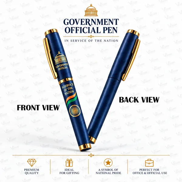 Premium_Government_Official_Blue_&_Gold_Pen_