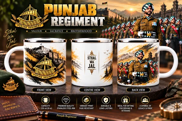 Punjab_Regiment_Premium_Steel_Mug