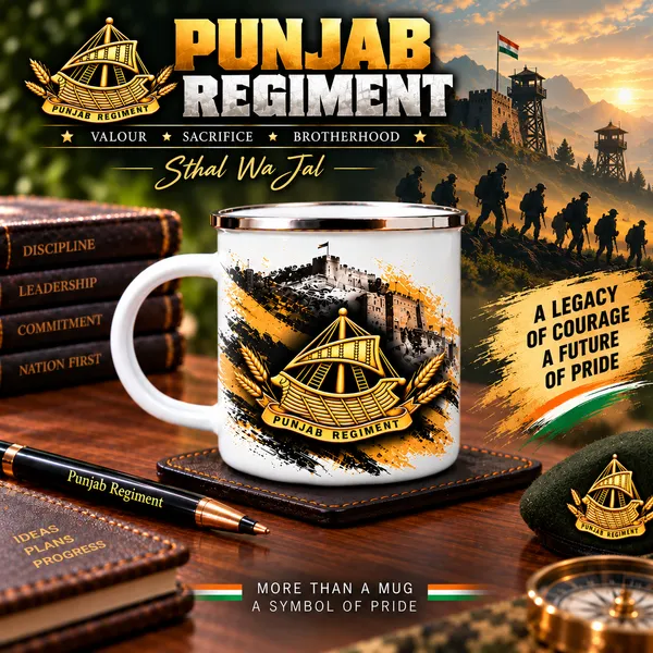Punjab_Regiment_Premium_Steel_Mug