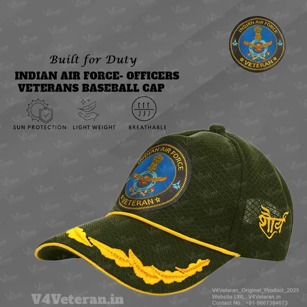 Indian_Air_force_(Olive_Green)_Officers'_Baseball_Cap_for_Veterans