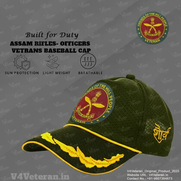 Assam_Rifles_Officers'_(Olive_Green)_Veterans_Baseball_Cap