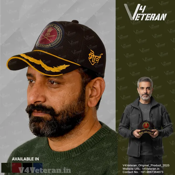 Indian_Army_Officers'_(Black)_Veterans_Baseball_Cap