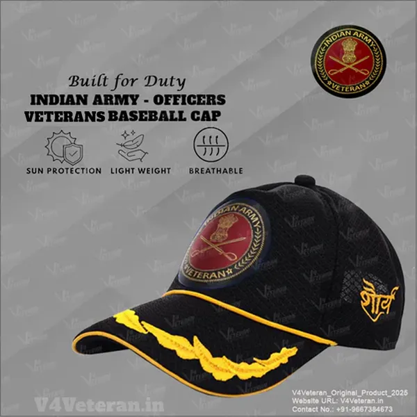 Indian_Army_Officers'_(Black)_Veterans_Baseball_Cap