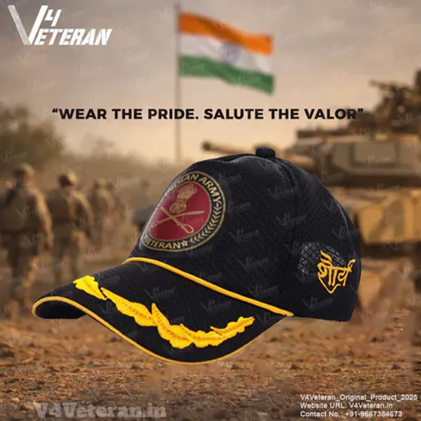 Indian_Army_Officers'_(Black)_Veterans_Baseball_Cap