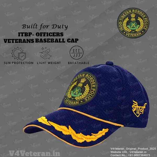 ITBP_(Blue)_Officers'_Baseball_Cap_for_Veterans