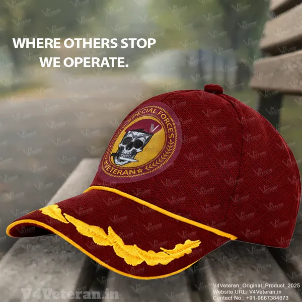 Special_Forces_Officers'_(Maroon)_Veterans_Baseball_Cap