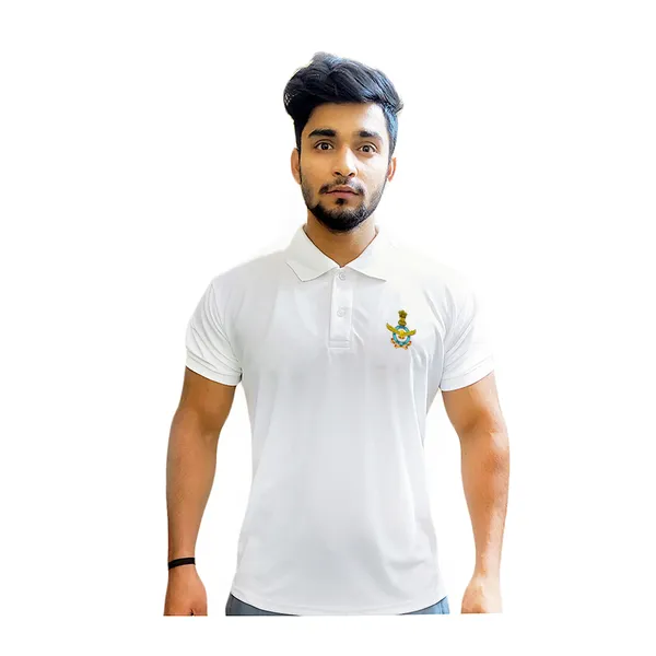 T-Shirts_for_Indian_Air_Force_Veterans_(Dri-Fit_Polo,_Crest,_White)