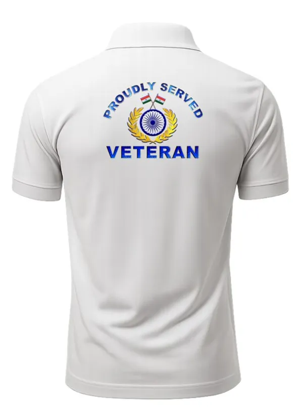 CRPF_Veteran_Polo_T-Shirt_–_Proudly_Served_Edition