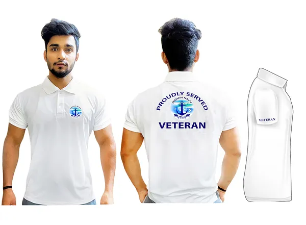T-Shirts_for_Indian_Navy_Veterans_(Dri-Fit_Polo,_Anchor,_White)
