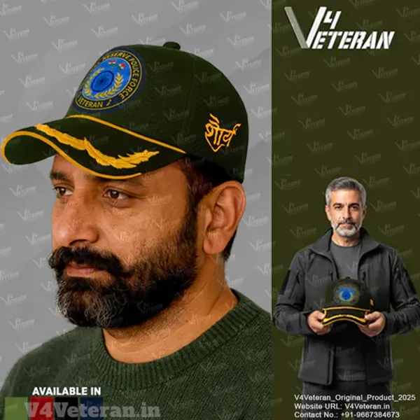 CRPF_Officers'_(Olive_Green)_Veterans_Baseball_Cap