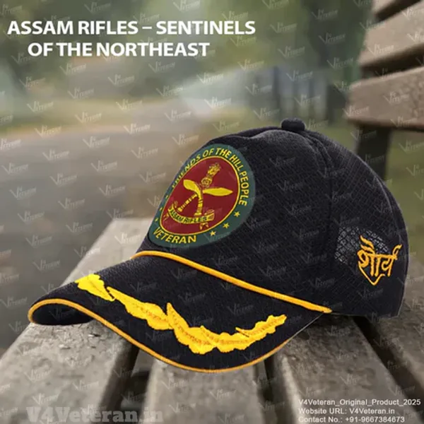 Assam_Rifles_Officers'_(Black)_Veterans_Baseball_Cap