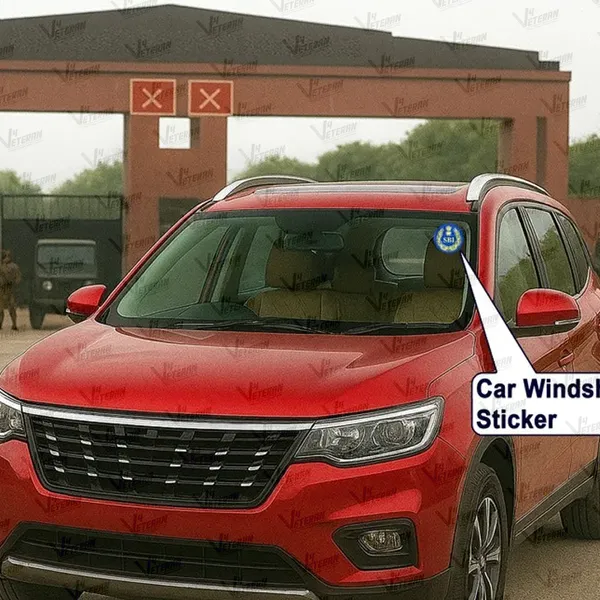 SBI_Veteran_Windshield_Front_Gumming_Vinyl_Stickers/Decals_for_Inside_Pasting_(Pack_of_7)