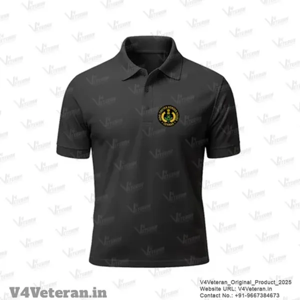ITBP_Veteran_Proudly_Served_Black_Polo_T-Shirt