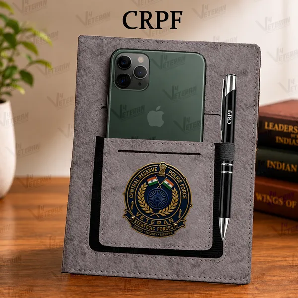Classic_CRPF_(Veteran)_Office_Notebook_with_Phone–Card_Pocket_&_Elastic_Pen_Loop