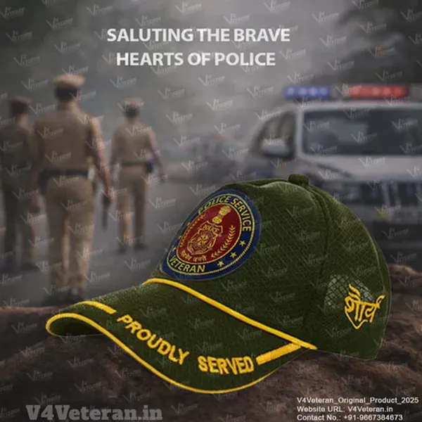 Police_Service-Proudly_Served_(Olive_Green)_Veterans_Baseball_Cap