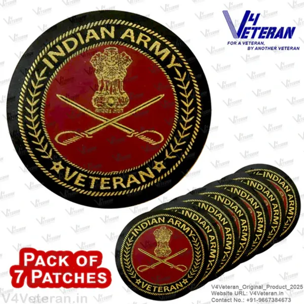 Indian_Army_Veteran_Iron-On_Woven/_Embroidered_Patches_(DIY)_for_T-Shirts,_Bags,_Tracksuits_&_Waistcoats_(Pack_of_7)