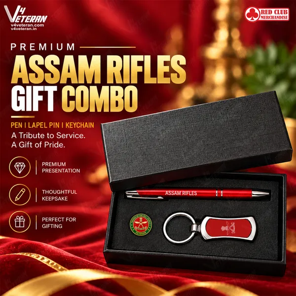 Assam_Rifles_Veteran_Premium_Gift_Set_–_Red_&_Silver_Pen,_Assam_Rifles_Keychain_&_Veteran_Lapel_Pin_with_Premium_Gift_Box