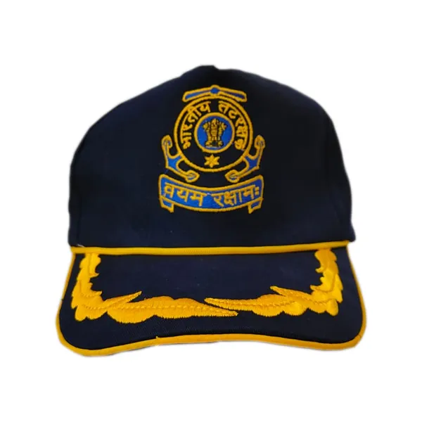 Baseball_Cap_for_Indian_Coast_Guard_Veteran_Officers_(Blue)
