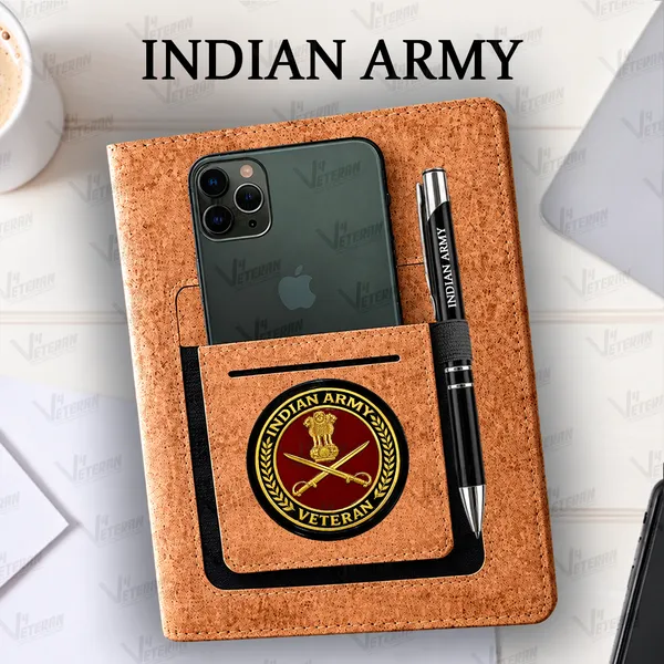 Indian_Army_(Veteran)_Office_Notebook_with_Phone–Card_Pocket_&_Elastic_Pen_Loop_(cork)
