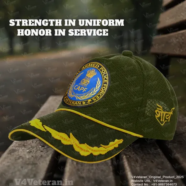 CAPF_Officers'_(Olive_Green)_Veterans_Baseball_Cap