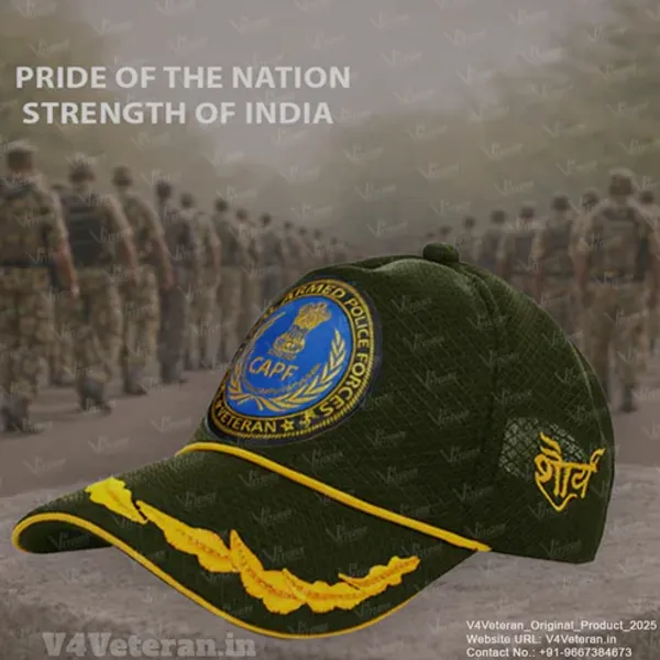 CAPF_Officers'_(Olive_Green)_Veterans_Baseball_Cap