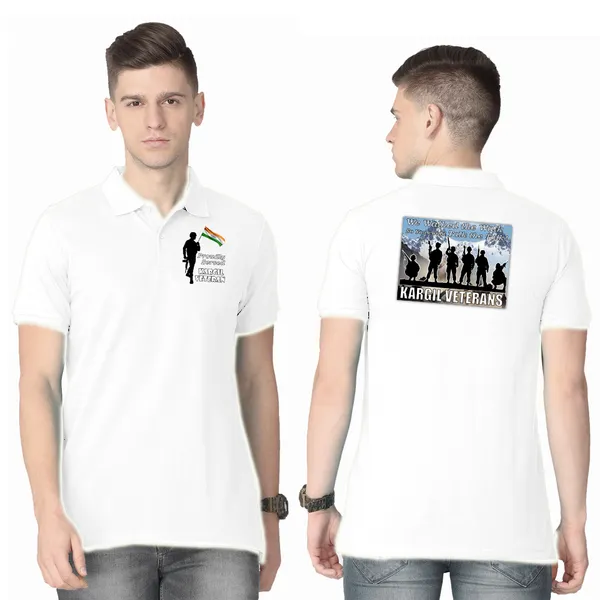 T-Shirts_for_Indian_Army_Veterans_(Dri-Fit_Polo,_Kargil_Veteran,_White)