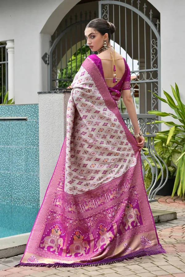 Meenakari_Thread_Woven_Banarasi_Silk_Patola_Saree_with_Blouse