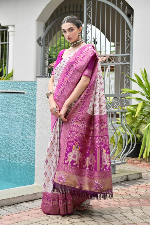 Meenakari_Thread_Woven_Banarasi_Silk_Patola_Saree_with_Blouse