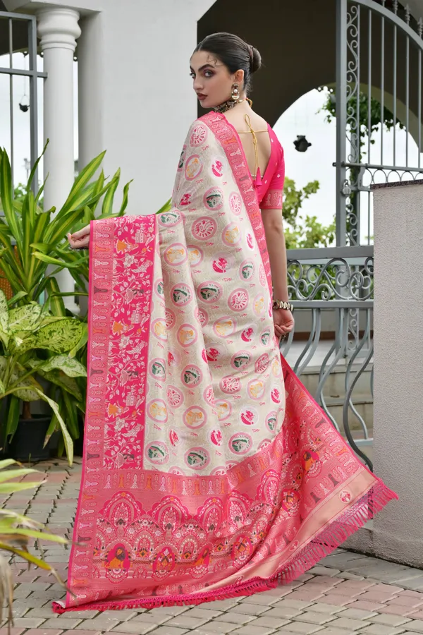 Meenakari_Thread_Woven_Banarasi_Silk_Patola_Saree_with_Blouse
