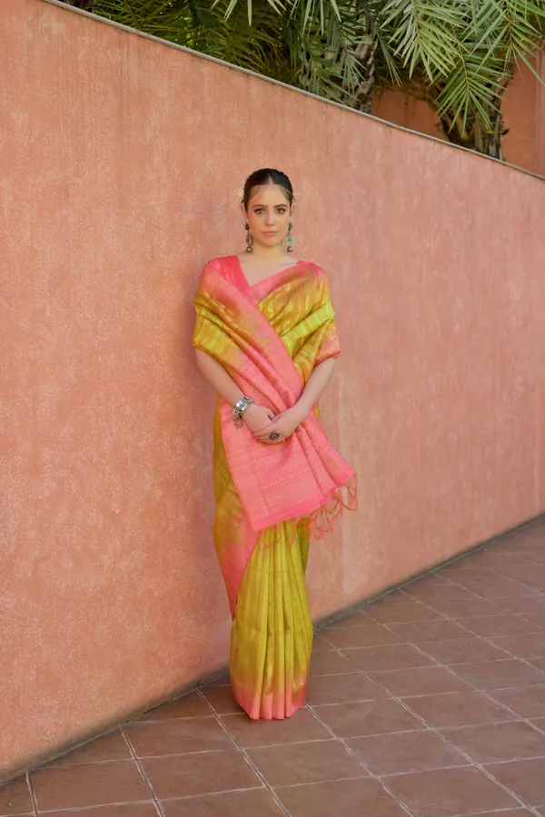 Yellow_Zari_Woven_Premium_Fuji_Silk_Saree