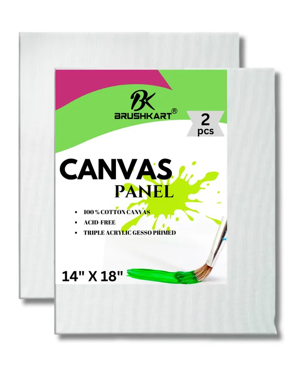 Pack_Of_2__CANVAS_on_4mm_MDF_Board_Compatible_With_Acrylics,_Oils,_Gouache,_Poster_Colors,_Mixed_Media_Canvas_Rectangle_14_X_18_Set_Large_Paintings