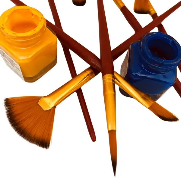 Mix_Red_Crystal_Handles_Brushes_with_Wooden_Color_Palette,_Lightweight_&_Sturdy_Brush_Mix_Red_Set_Paint_Tray_(Pack_Of_15)