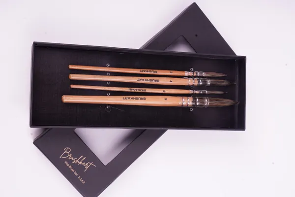 Mop_Brush_Pack_Of_4_Brown_Premium_Wooden_Handle__Soft_Bristle_Brushes