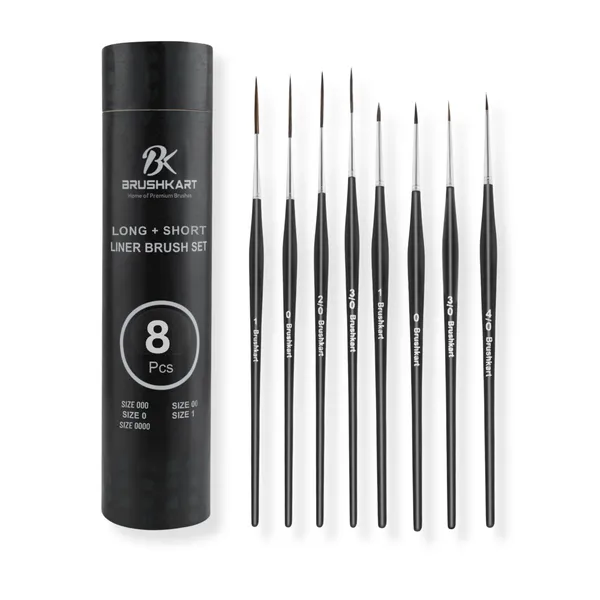 Pack_of_8_LINER_Precision_brushes_with_Brush_Holder_4_long_rigger_and_4_short_liner_pointed_brushes